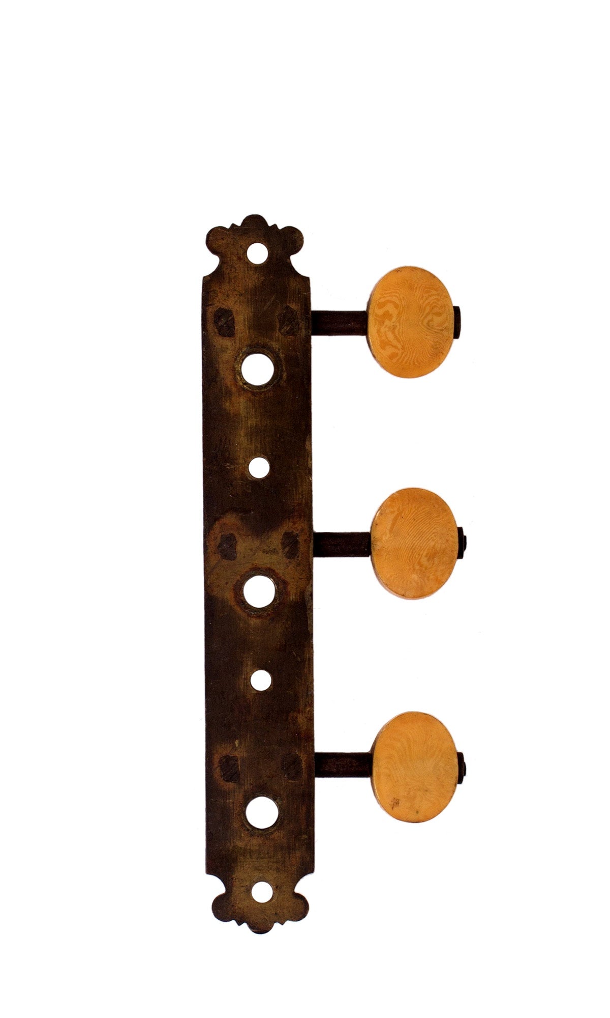 19th Cent American Single Strip Tuner w/ Ivoroid Buttons
