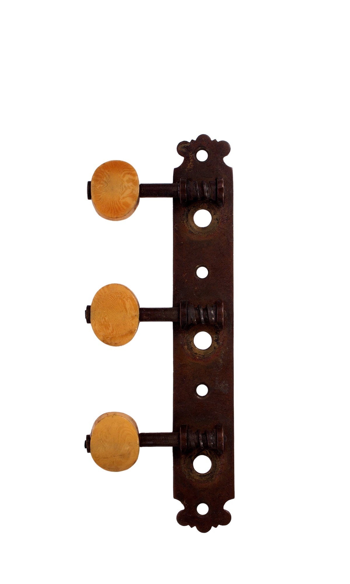 19th Cent American Single Strip Tuner w/ Ivoroid Buttons