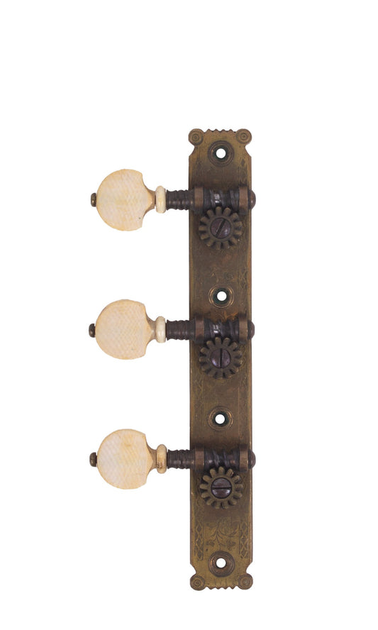 Seidel Single Strip Tuner w/ Ivory Buttons 19th Century